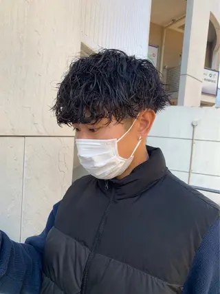 ショート カラー パーマ メンズ キッズ パーマ支持率No.1 ❤️‍🔥安成弾のヘアスタイル