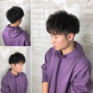 ショート パーマ メンズ メンズサロン IVY 池袋駅前店のヘアスタイル