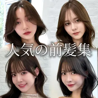 セミロング 映える顔まわり/前髪 特化 💗 ユキマのヘアスタイル