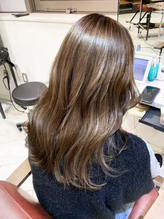 セミロング カラー 原田 英希のヘアスタイル