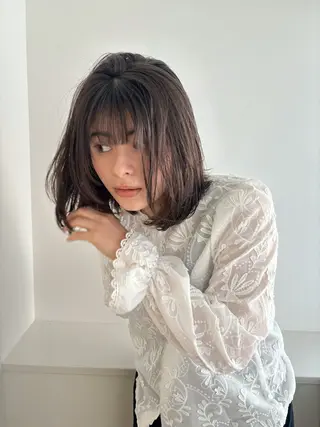 セミロング カラー 似合わせ美髪ヘア✨ 天王寺.阿倍野🌈のヘアスタイル