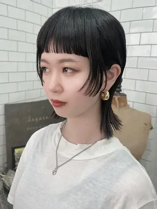 ショート 紙屋町ショート /ボブ　パーマ河内蓮のヘアスタイル