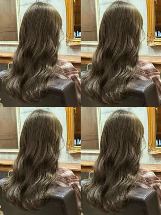 セミロング カラー ✂︎cadre✂︎ 🪶かまだれいし🪶のヘアスタイル