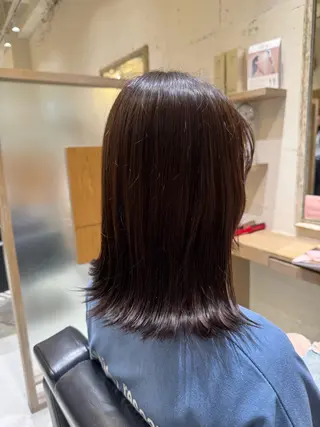 ミディアム 透明感艶カラー/縮毛 矯正💎/miuのヘアスタイル