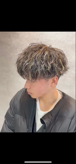 パーマ ヘアアレンジ メンズ 川合 智之のヘアスタイル