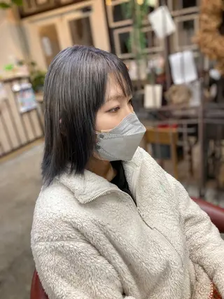 ミディアム カラー 新田龍之輔 →メンズ／派手髪のヘアスタイル