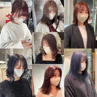 カラー 💖デザインカラー/ タダ ハナカ💖のヘアスタイル