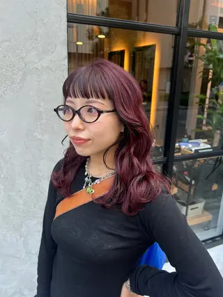 カラー beleefric 🩵黒木芽衣のヘアスタイル