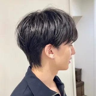 メンズ グレージュ/レイヤー ふうか　渋谷のヘアスタイル