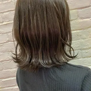 ミディアム カラー 水上 春花のヘアスタイル