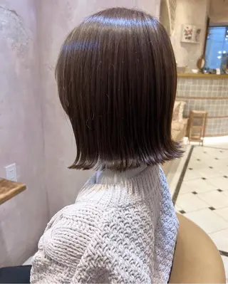 ショート 縮毛矯正/ブリーチ なしダブルカラー輝希のヘアスタイル