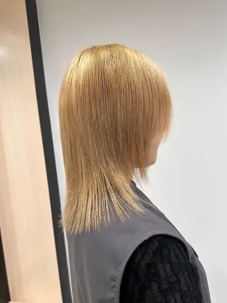 セミロング カラー クロスパーマ/うる艶 カラー/Kurumiのヘアスタイル