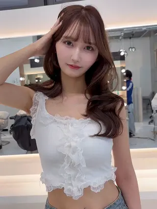 ミディアム カラー 【美髪矯正】 吉村　清志のヘアスタイル