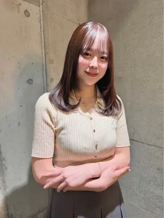 ミディアム カラー メンズ 艶髪/ハイトーン /masami🩵のヘアスタイル