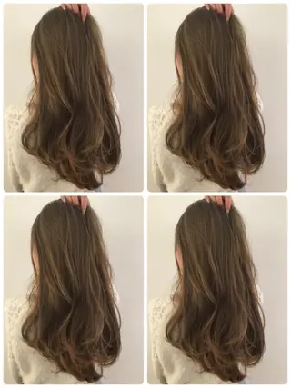 ミディアム due hair 京都駅前店 MILBON オージュア認定サロン【デューヘアー】所属・ハイトーンブリーチ 土坂　由志【京都】のヘアスタイル