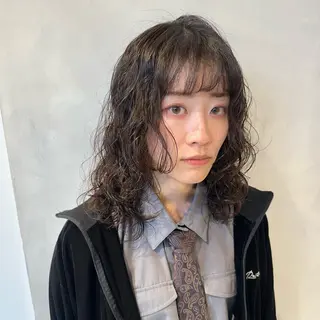 パーマ デザインカラー/パー マ🦖外岡咲希🦖のヘアスタイル