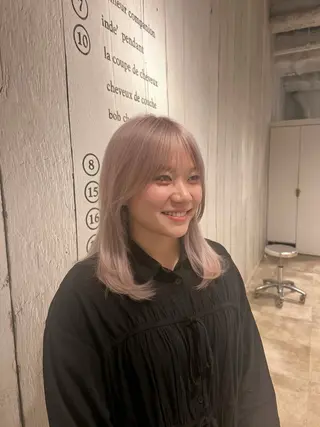 ミディアム カラー pikAicHi Tenjin×M.SLASH所属・M.SLASH菅原 正裕のヘアスタイル