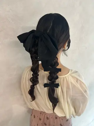 ロング ヘアアレンジ 🌷HARU 暖色/ヘアセット🫧のヘアスタイル