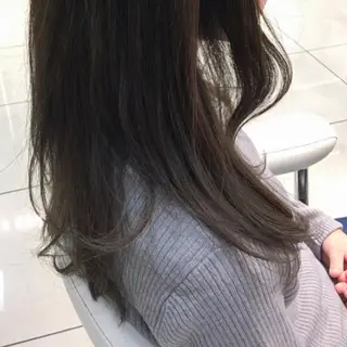 セミロング カラー 二宮 早智子のヘアスタイル