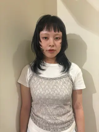 セミロング カラー natsuki /HUI 金山のヘアスタイル