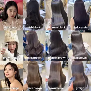 ロング カラー🇰🇷 💕髪質改善のヘアスタイル