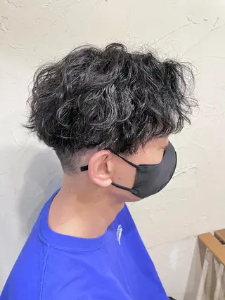 ショート パーマ メンズ メンズ特化/パーマ指 名No.1/百瀬太郎のヘアスタイル