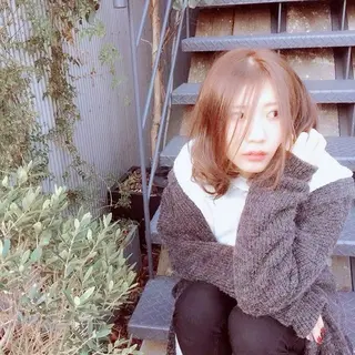 セミロング カラー MAHALO hair ID salon所属・大政源氏🌈✨ Genjiのヘアスタイル