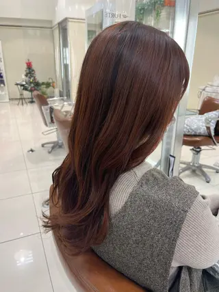 ロング カラー 下四日市 翠のヘアスタイル