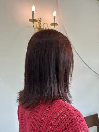 ミディアム カラー 小島 寧心のヘアスタイル