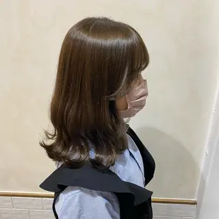 ミディアム カラー ✂︎透明感カラー特化 /日和優真✂︎のヘアスタイル