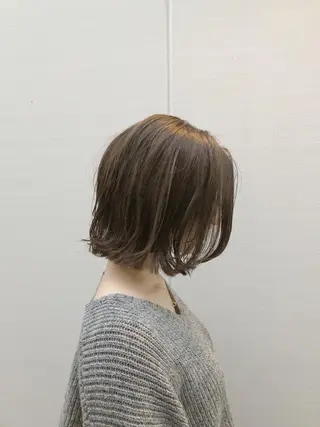 ミディアム ノグチ ユウキ/ボブのヘアスタイル