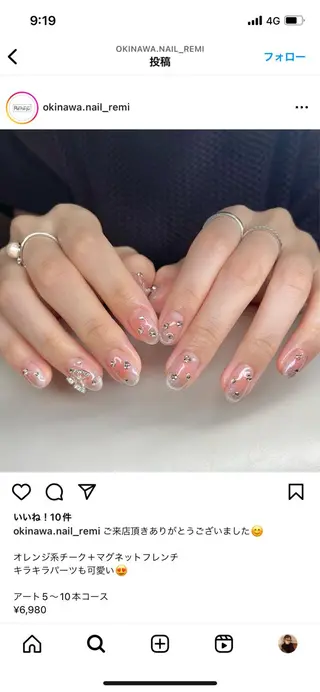 ネイル Rena-ju キャサディのネイルデザイン