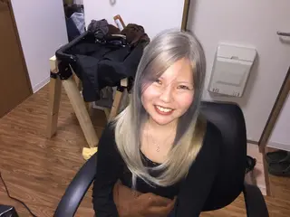 セミロング カラー じょん 。のヘアスタイル