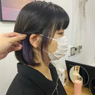 ミディアム カラー 🪭risa 暖色/レイヤー🪭のヘアスタイル