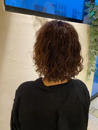 ミディアム パーマ ヘアアレンジ 菊池大一 溝の口パーマのヘアスタイル