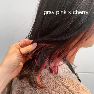 セミロング カラー RINA🧤 デザインとボブのヘアスタイル