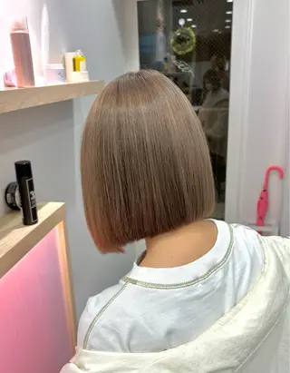 ショート カラー メンズカット ボブ/米崎駿也のヘアスタイル