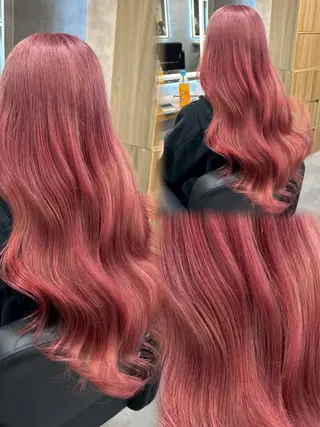 ロング カラー ヘアアレンジ ダメージレスカラー 🩵HIYO🩵のヘアスタイル