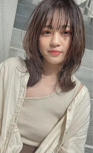 ミディアム パーマ指名1位✨ 針尾 完のヘアスタイル