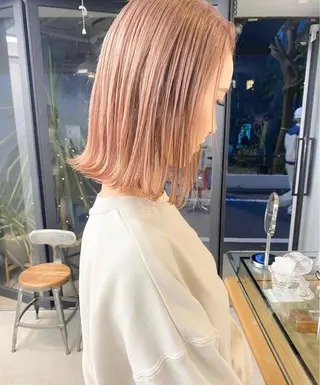 ミディアム カラー ハイトーン/ MANA♡のヘアスタイル