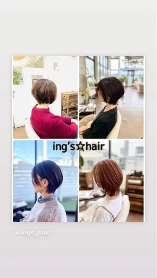ショート ing's・hair イングス・ヘアーのヘアスタイル