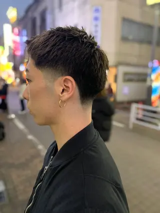 ショート million bucks barber shop 神田店所属・Mr.Ken /ショートパーマのヘアスタイル