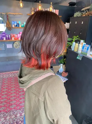 ミディアム カラー Linda　Hiro所属・坂下 麻梨奈のヘアスタイル