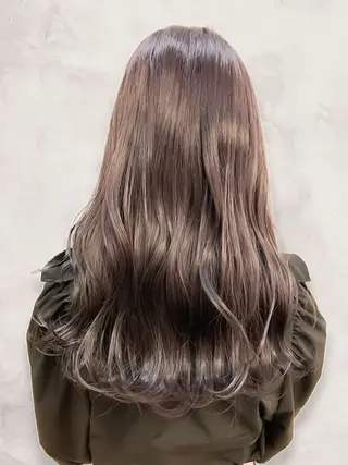 ロング カラー 艶カラー/縮毛矯正／ 鴨川育弥のヘアスタイル