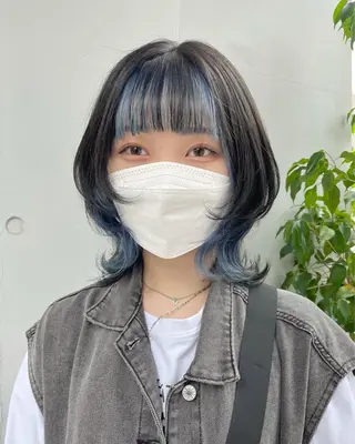 ミディアム カラー もにか🌞原宿/渋谷 🌝ブリーチカラーのヘアスタイル