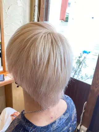 ショート カラー パーマ ヘアアレンジ メンズ キッズ ネイル マツエク・マツパ emu所属・🌈髪質改善・美髪矯 正・平野瀬乃🌈のヘアスタイル