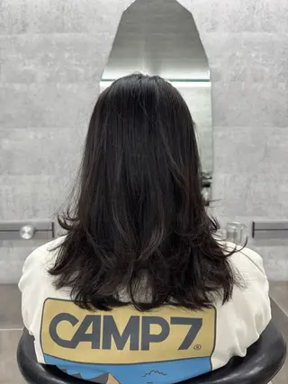 ミディアム パーマ 表参道/中明度カラー /レイヤー/Youのヘアスタイル