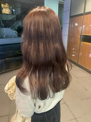 セミロング mina .のヘアスタイル