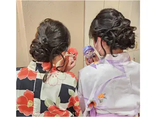 ヘアアレンジ あかね☆ヘアアレンジ /ボブ/縮毛矯正のヘアスタイル