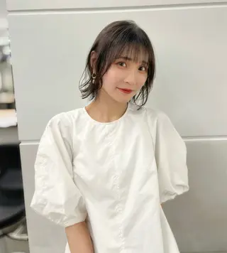 ショート モテヘア/グレージュ /ボブ/前原汐🎐のヘアスタイル